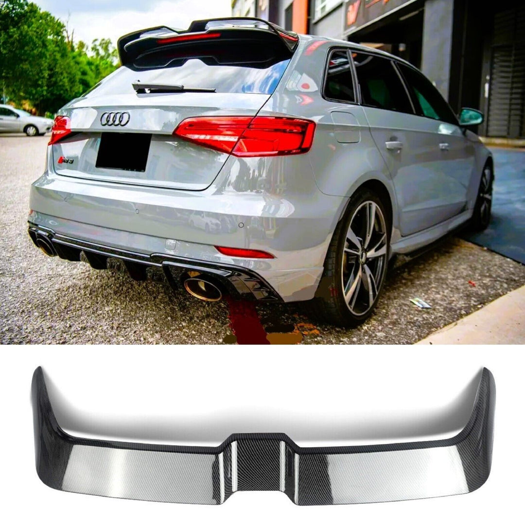 Fits Audi A3 S3 RS3 8V RS3 Look Sportback 5 Door Carbon Fibre Spoiler 2013-2020
