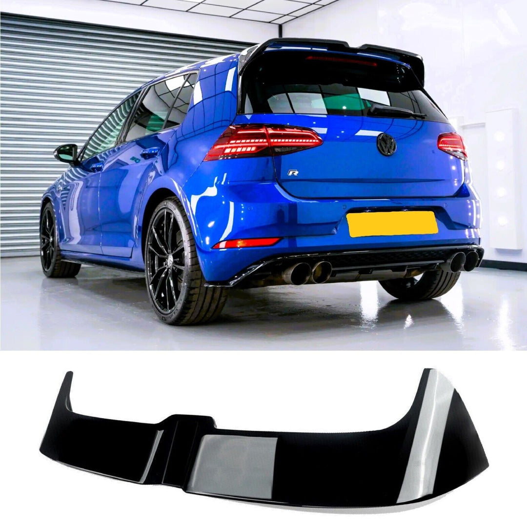 Fits VW Golf R GTD GTI Gloss Black Boot Aftermarket Spoiler MK7 MK7.5
