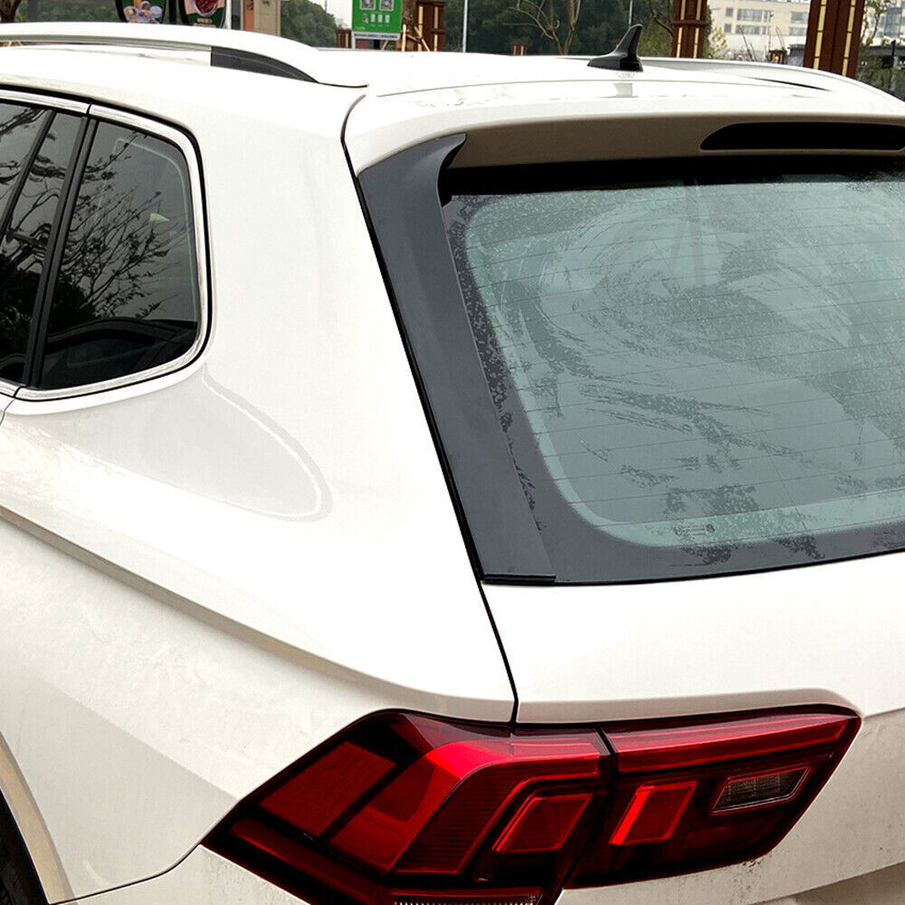 Rear Window Side Spoiler Canard Splitter Trim fits VW Tiguan MK2 2017-2020 Black
