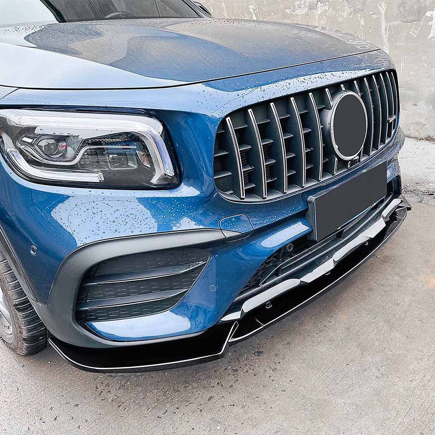 Gloss Black Front Bumper Spoiler Lip fits Benz X247 GLB180 200 220 2020-2023