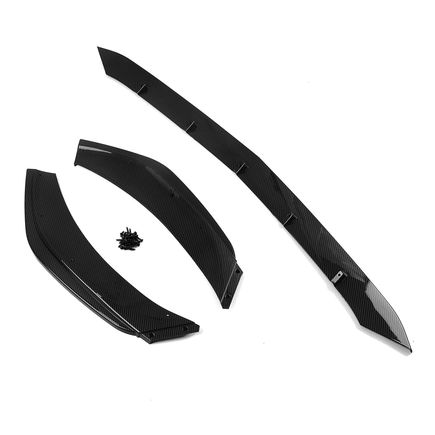 3x Front Bumper Spoiler Lip Kit fits Benz C Class W206 S206 C200 C43 AMG 2022-24