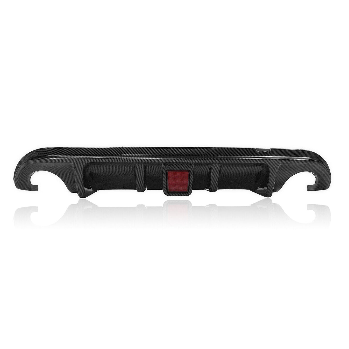 Carbon Fiber Look Rear Bumper Diffuser Lip fits Infiniti Q50 2014-17 2015 W/Light