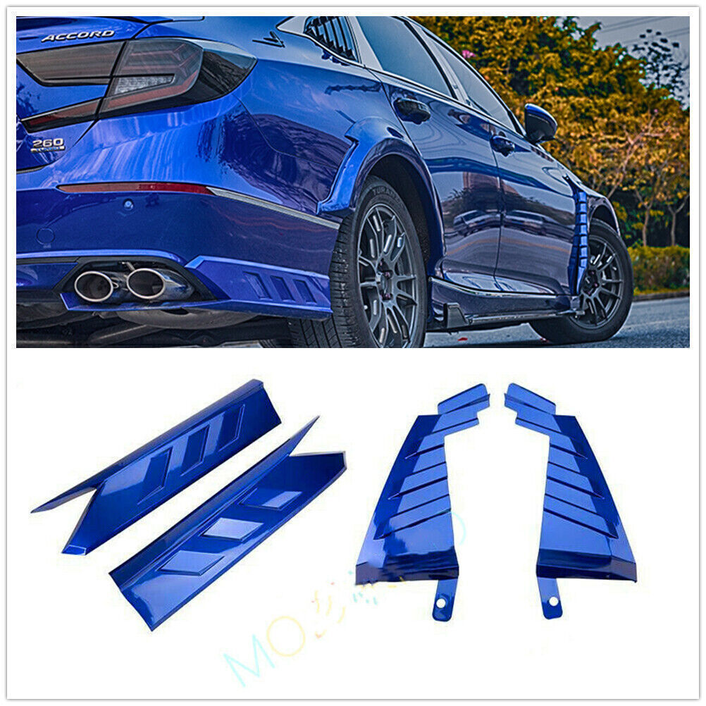 4pcs Blue Rear Bumper Side Moulding Cover Trim fits Honda Accord 10th 2018-2020