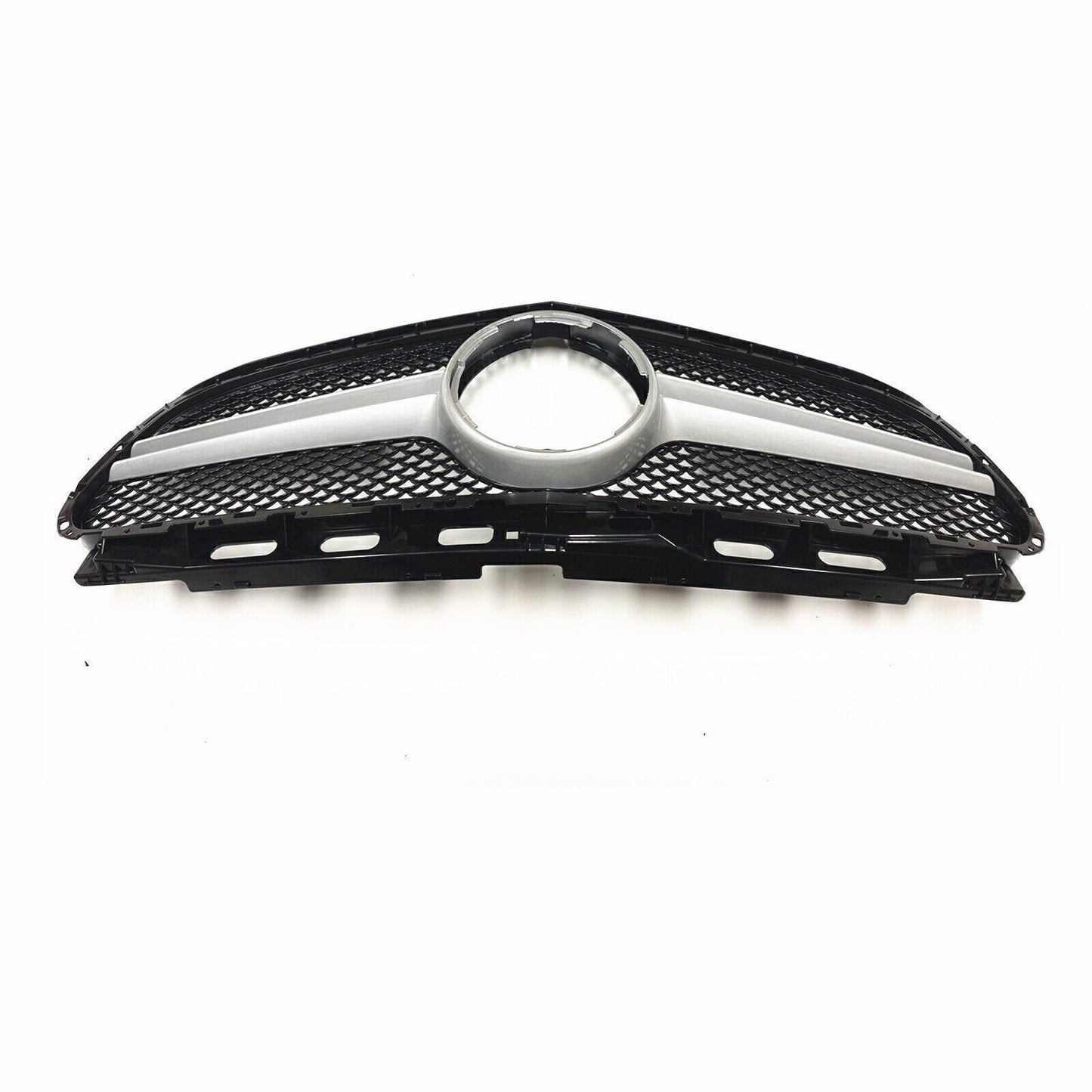 Silver Front Bumper Grille Mesh Grill fits Benz E-Class W212 2014 2015 2016 AMG