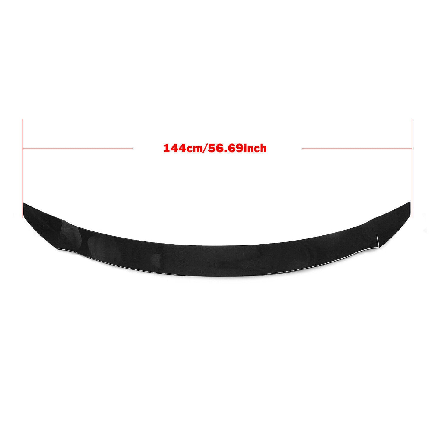 Rear Trunk Spoiler Wing Lip fits Tesla Model 3 2017-2023 YOFER Gloss Black