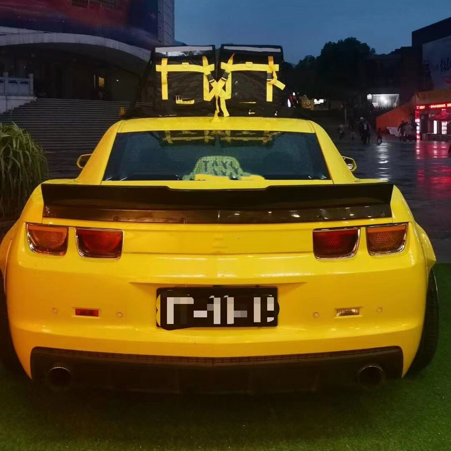 Real Carbon Fiber Rear Trunk Spoiler Lip Roof Lid fits Chevrolet Camaro 2010-2013