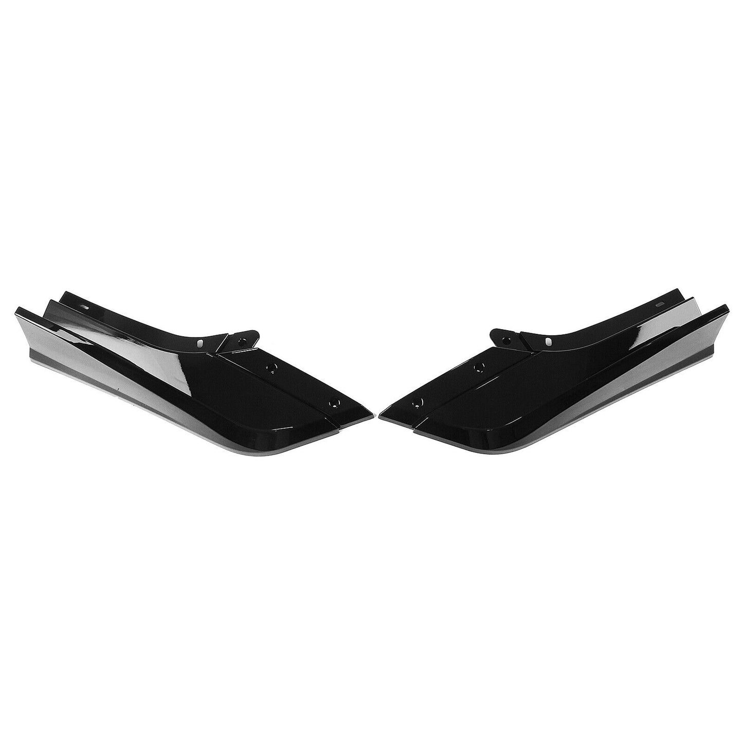 7PCS Front Bumper Spoiler Lip fits Chevy Corvette C8 Z51 2020-2024 Gloss Black