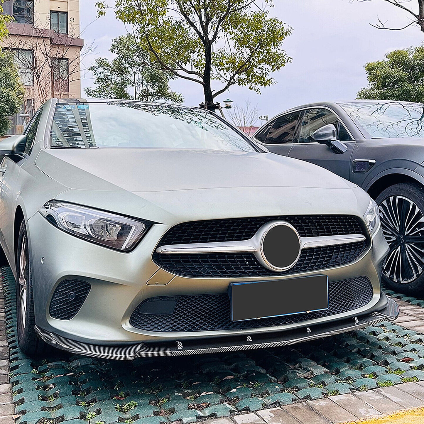 Front Bumper Spoiler Lip Kit fits Mercedes Benz W177 V177 2018-2022 CB Look