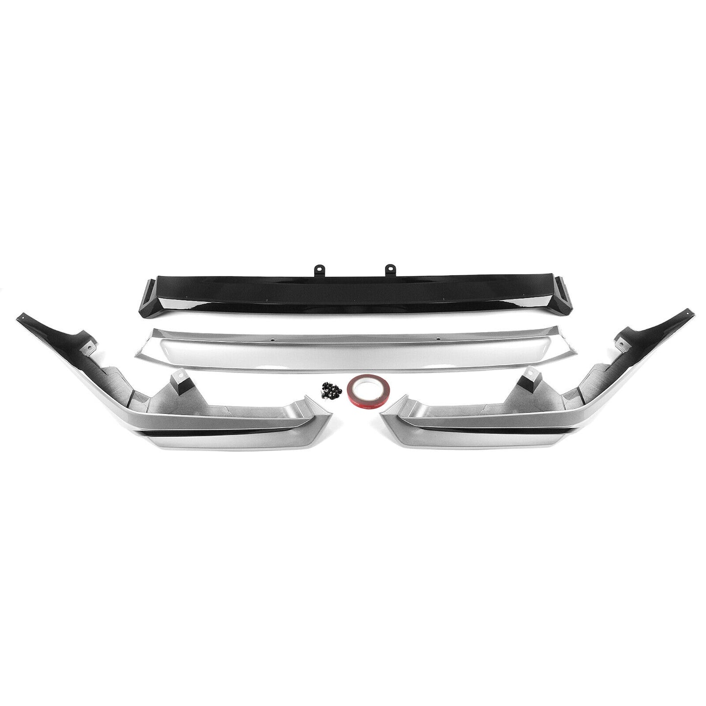 Silver Front Bumper Spoiler Lip Kit fits Honda Civic 2022-2024 All Models YOFER