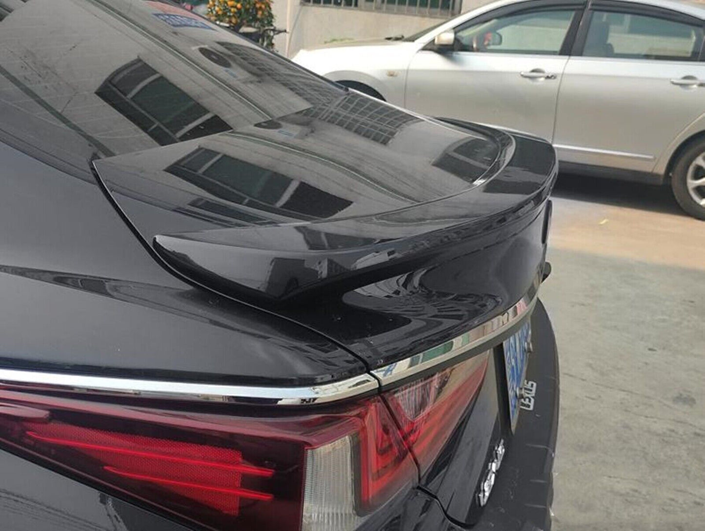 Gloss Black Rear Trunk Spoiler Wing Lip fits Lexus es350/300h 2019-2024