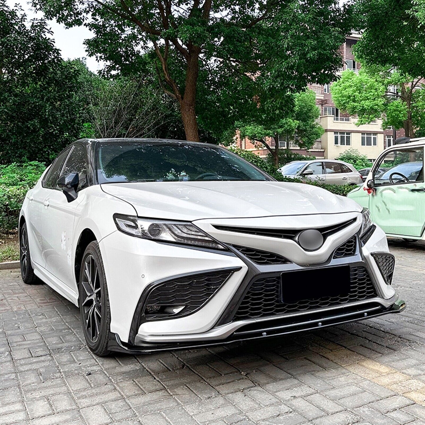 Front Bumper Spoiler Splitter Lip fits Toyota Camry XV70 Sport 21-23 Gloss Black