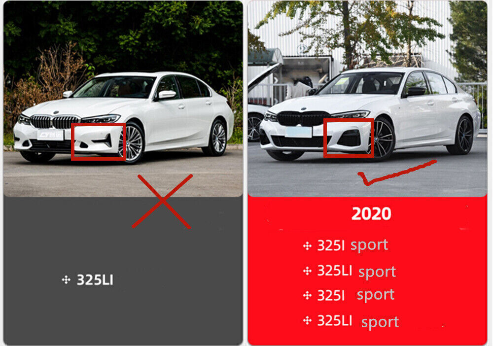 Rear Bumper Diffuser Lip +Exhaust Muffler fits MW 325i 325LI M Sport 2020 AKASAKA