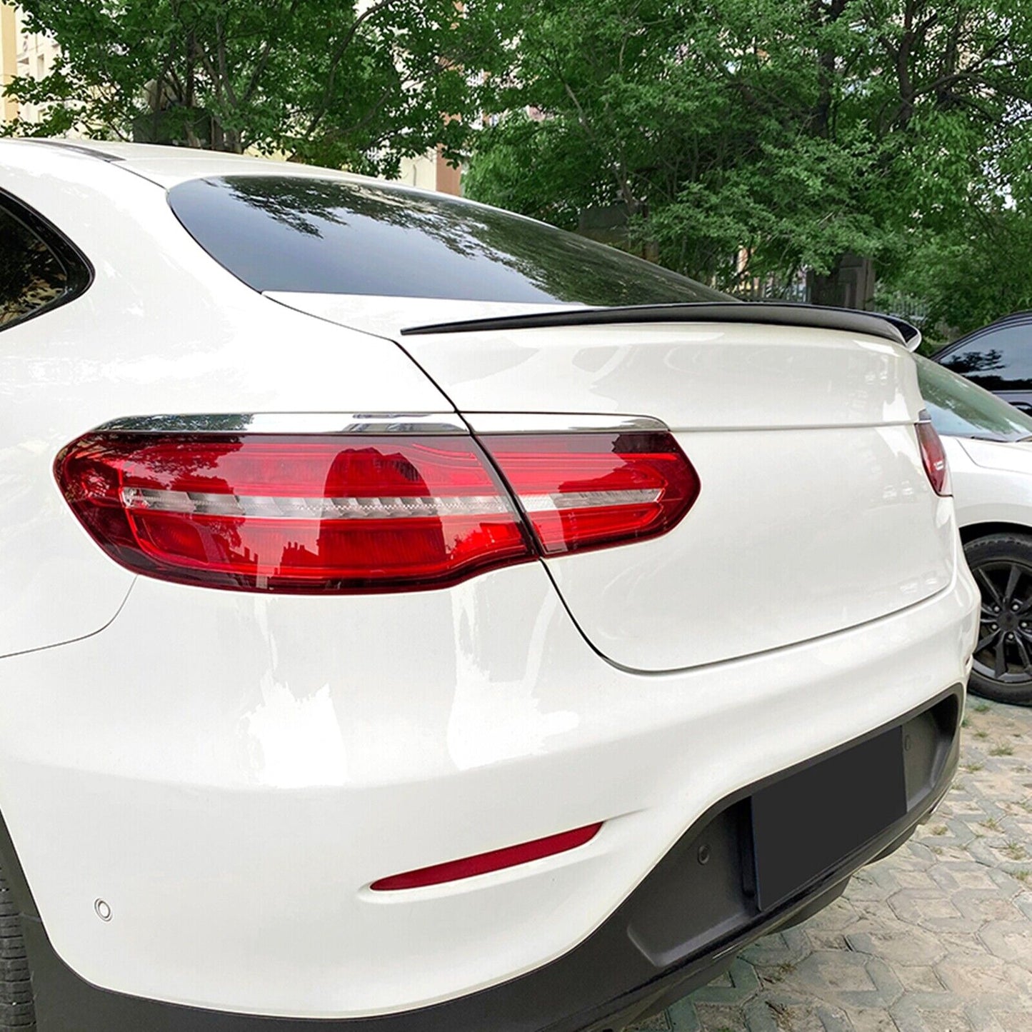 Rear Trunk Spoiler Lip fits Mercedes Benz GLC C253 GLC260 300 AMG Gloss Black