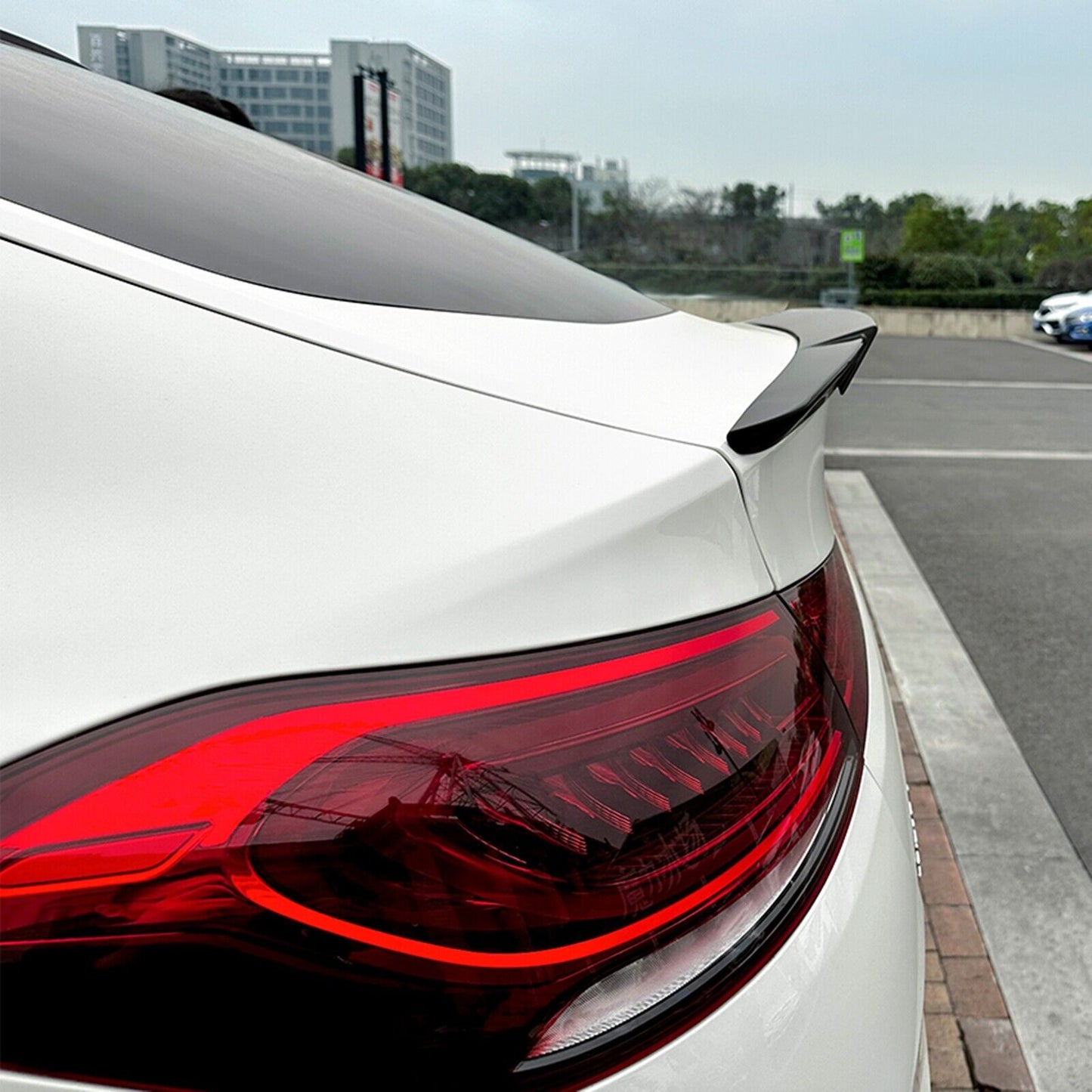 Gloss Black Rear Spoiler Trunk Lip fits Mercedes Benz GLE Class Coupe C167 20-23