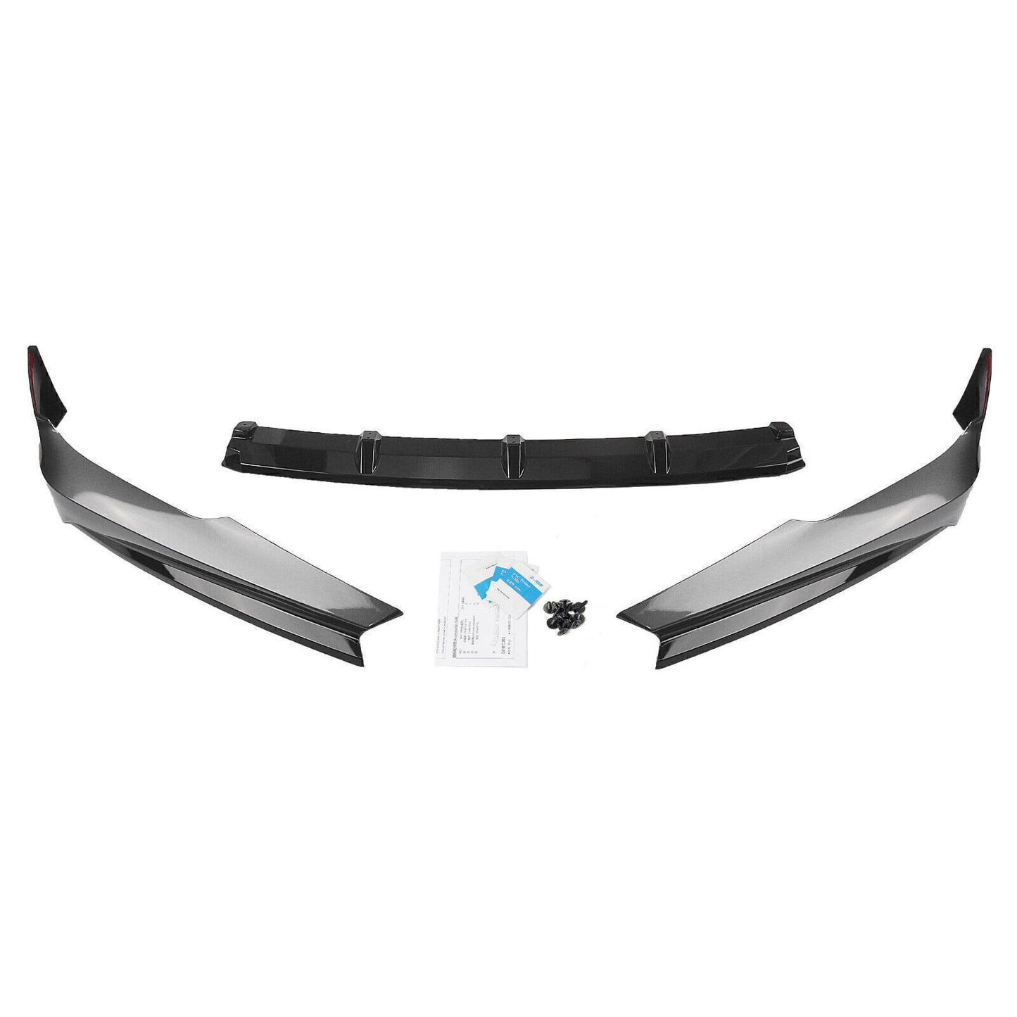 Front Bumper Spoiler Lip Splitter fits Honda Accord 2021 2022 Grey AKASAKA