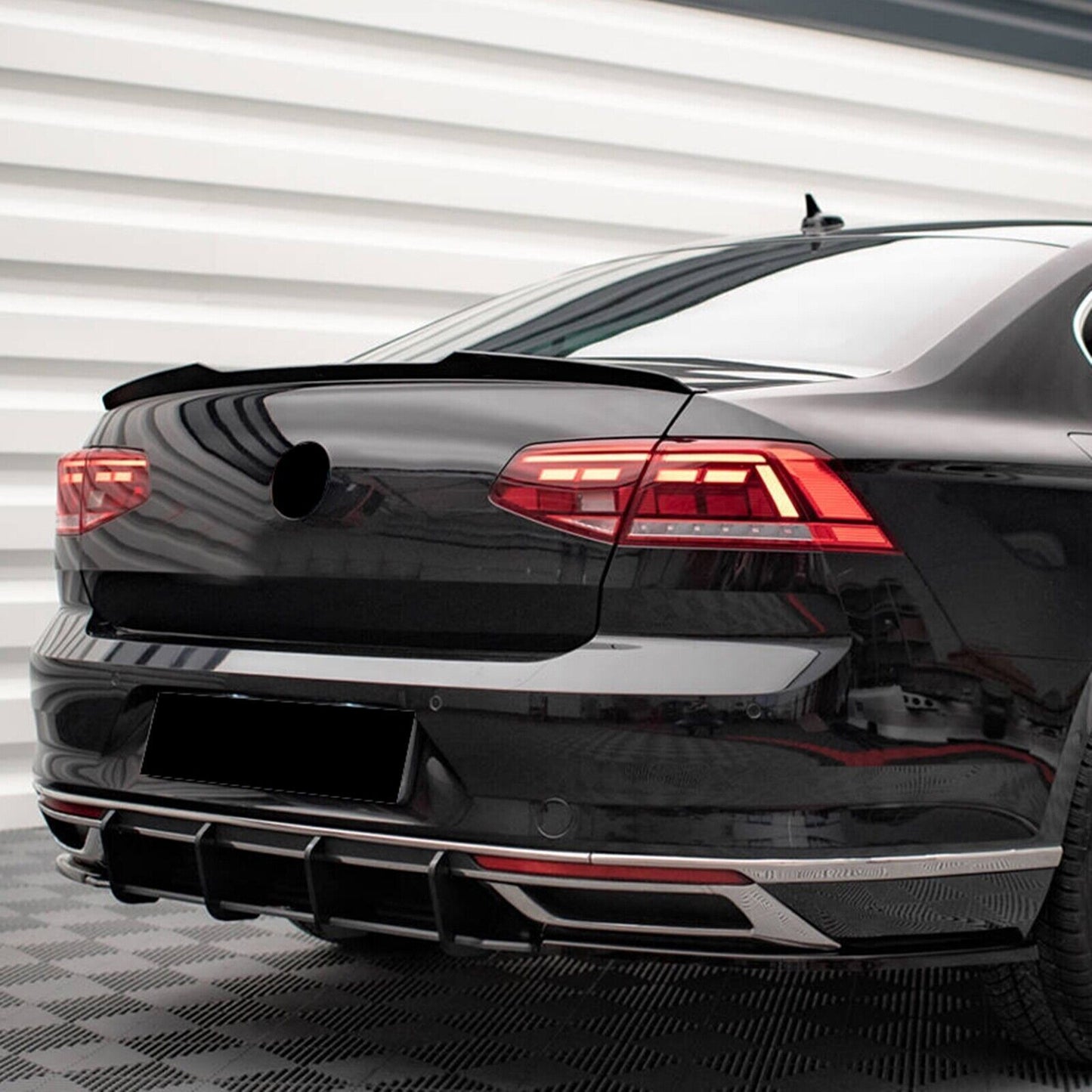 Rear Bumper Diffuser Spoiler Cover Splitter fits Volkswagen Passat B8.5 2019-2022