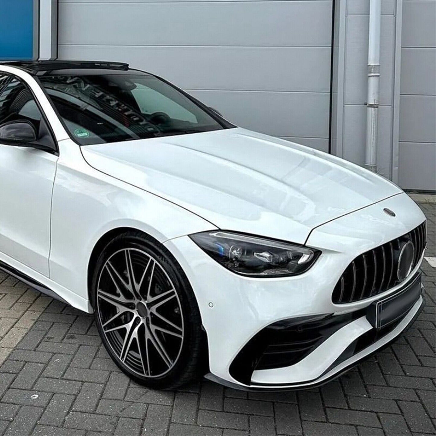 Black Front Spoiler Lip Splitter fits Benz C Class W206 C200 C260 C43 AMG 22-24