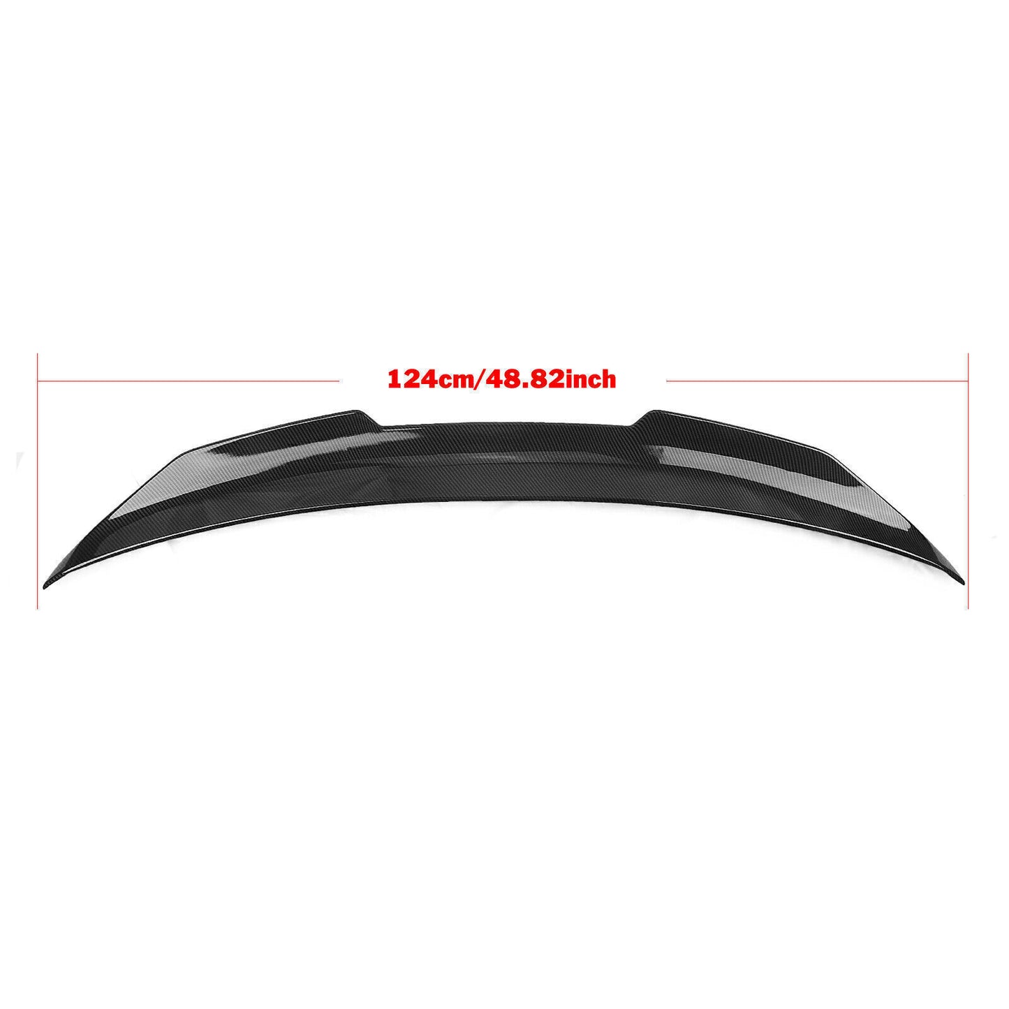 Rear Trunk Spoiler Roof Lip fits Infiniti G37 4Dr Sedan 2007-15 Carbon Fiber Look
