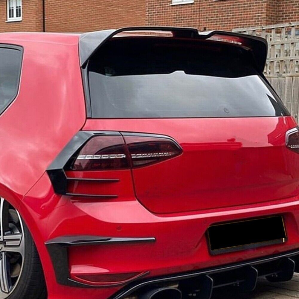 Glossy Black Rear Roof Trunk Spoiler Wing Lip fits VW Golf R/RGTI 2014 2015-2019