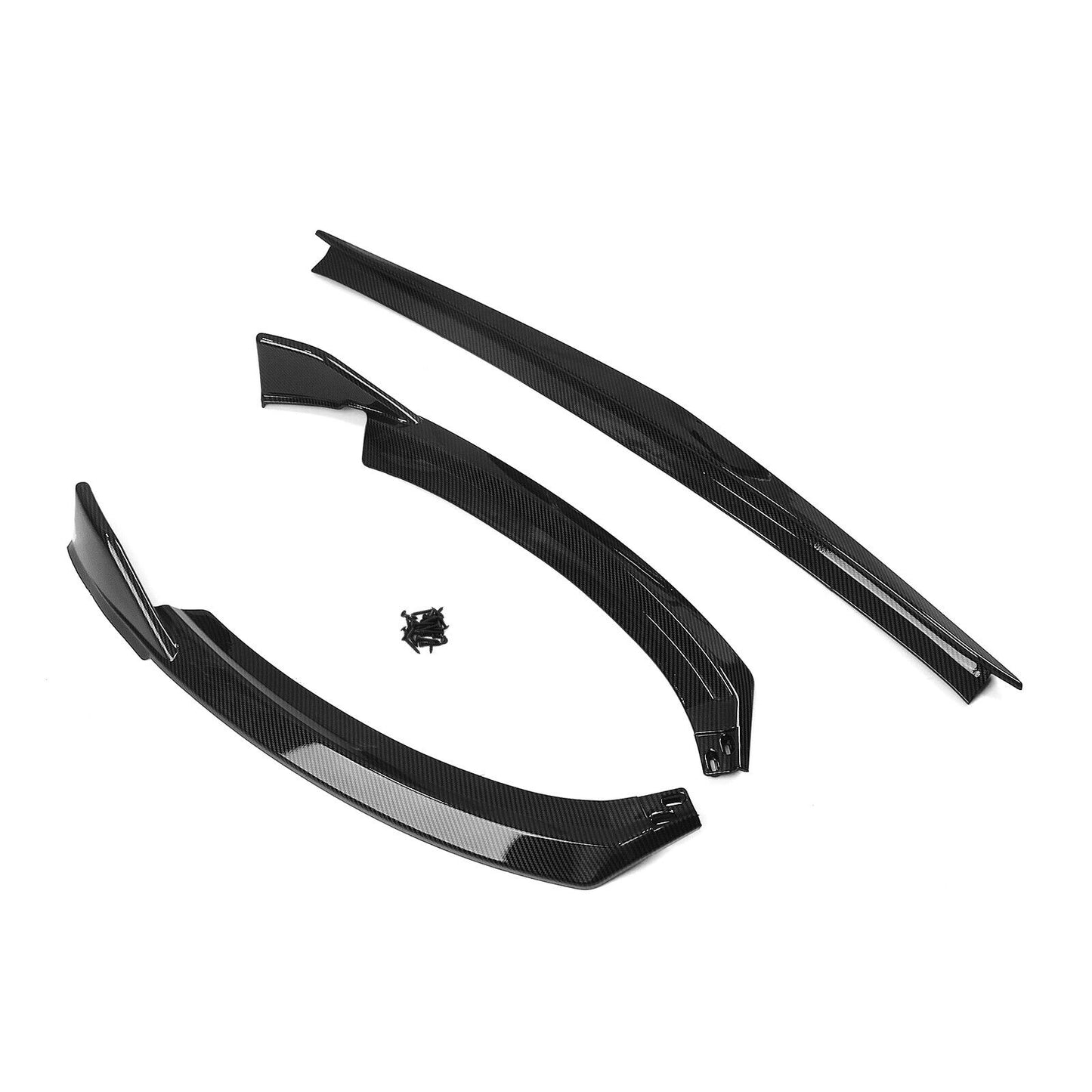 3x Front Bumper Spoiler Splitter Fit fits Toyota GR86 2022-2023 Carbon Fiber Look