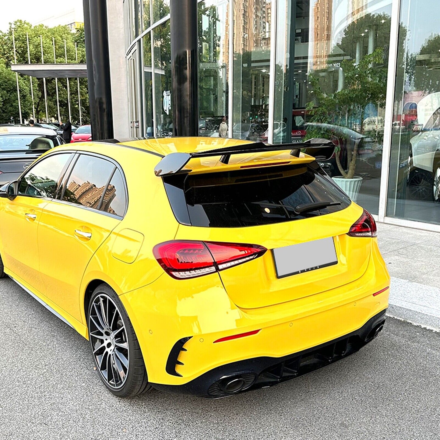 Rear Spoiler Lip Wing fits Benz W177 A35 A45 AMG 2019-2022 Carbon Fiber Look