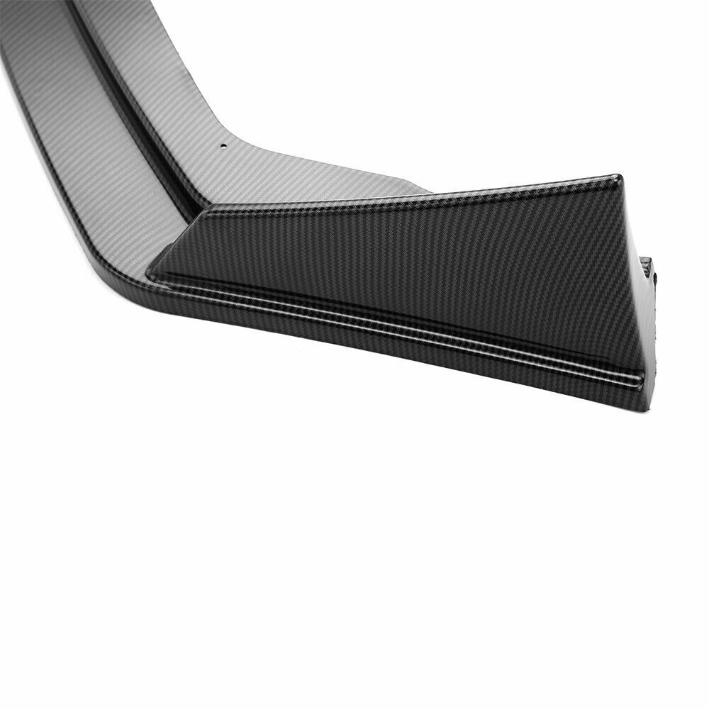Front Bumper Spoiler Lip Splitter fits Infiniti Q50 2014-2017 Carbon Fiber Look
