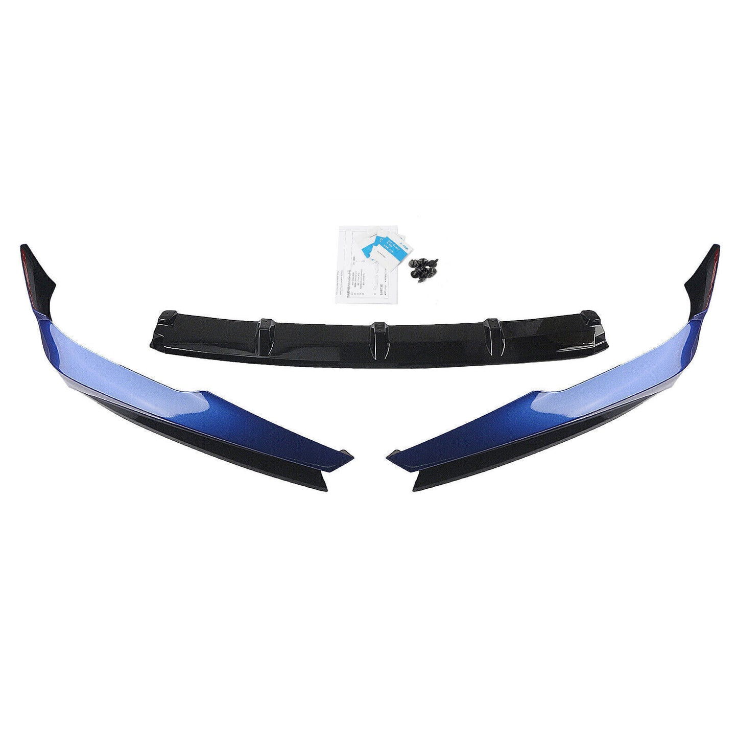 Front Bumper Spoiler Lip Splitter fits Honda Accord 2021 2022 Blue AKASAKA