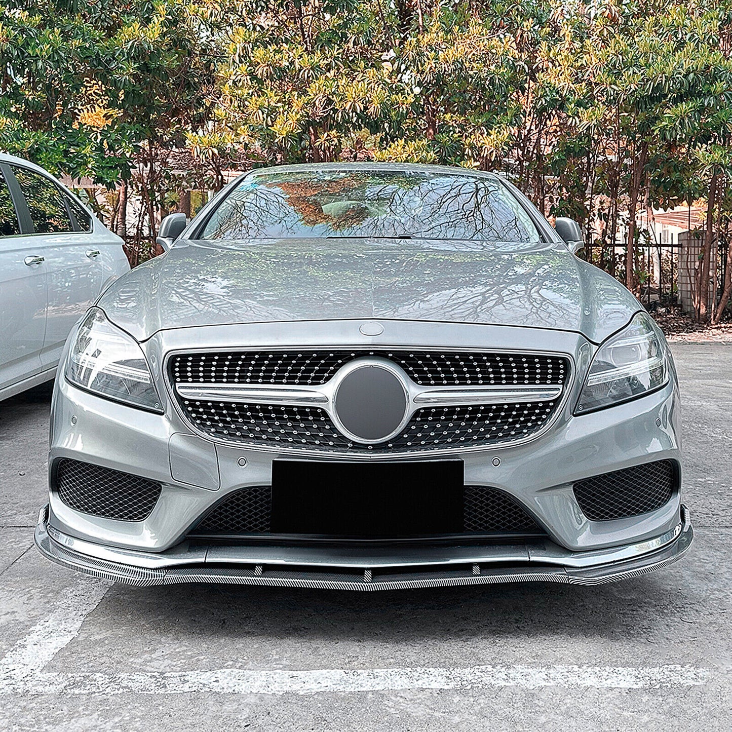 CB Look Front Spoiler Lip Bodykit fits Benz C218 X218 CLS550 CLS63 AMG 14-17 15
