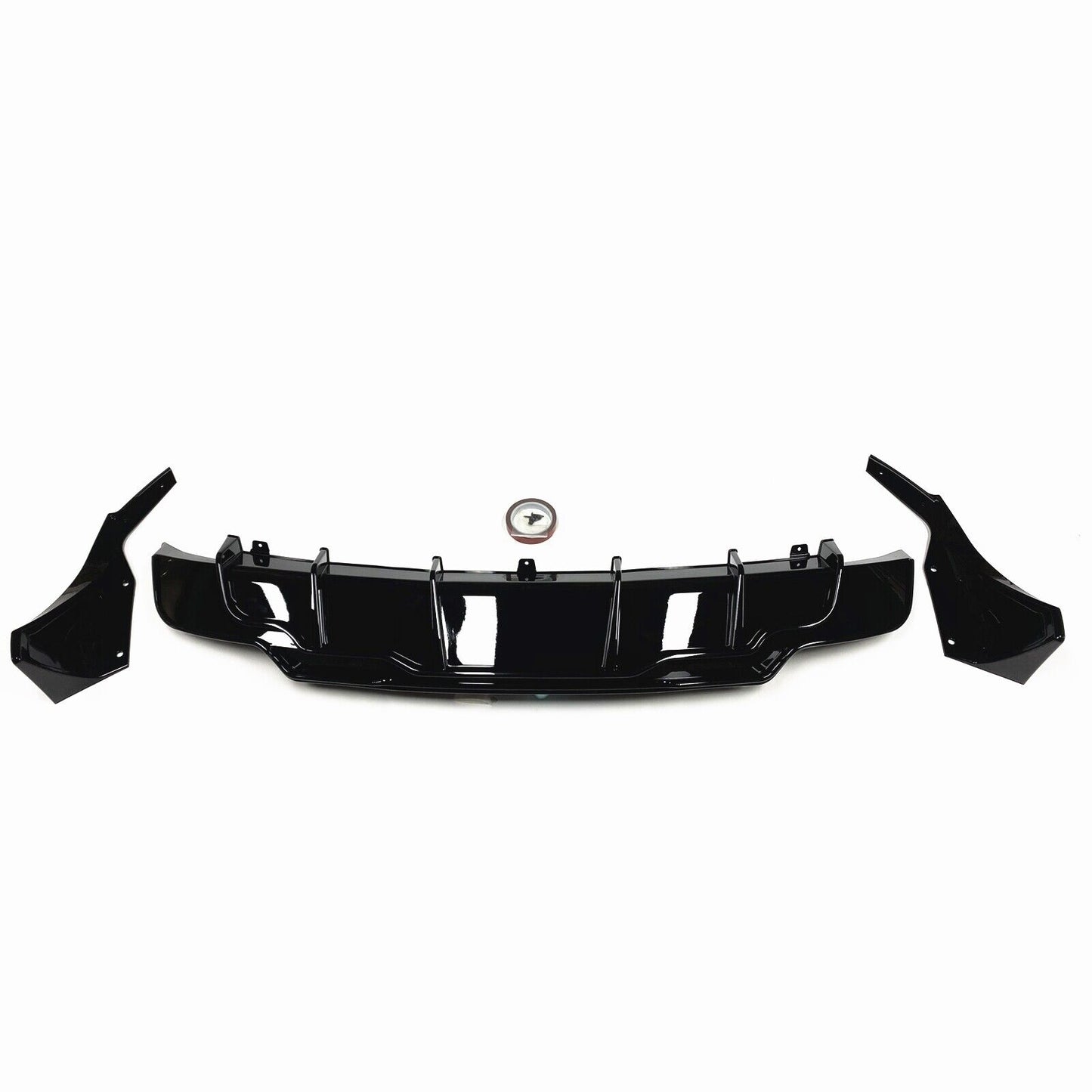 Black Rear Bumper Diffuser Lip Side Splitter Cover fits Tesla Model 3 2017-2023