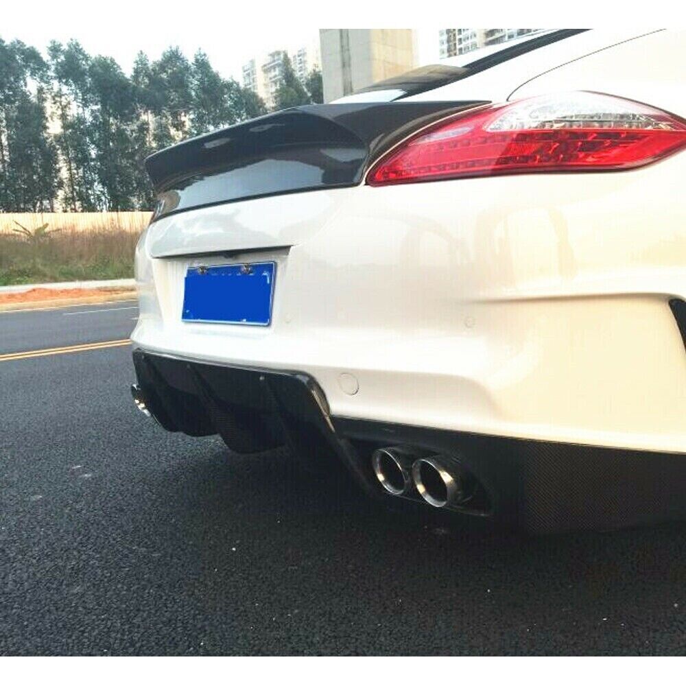Rear Trunk Spoiler Wing fits Porsche Panamera 970 2010 2011-2014 Carbon Fiber