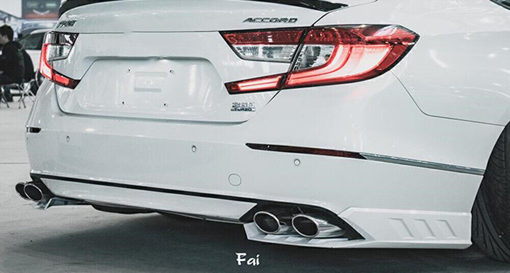 4pcs White Rear Bumper Side Moulding Cover Trim fits Honda Accord 10th 2018-2020