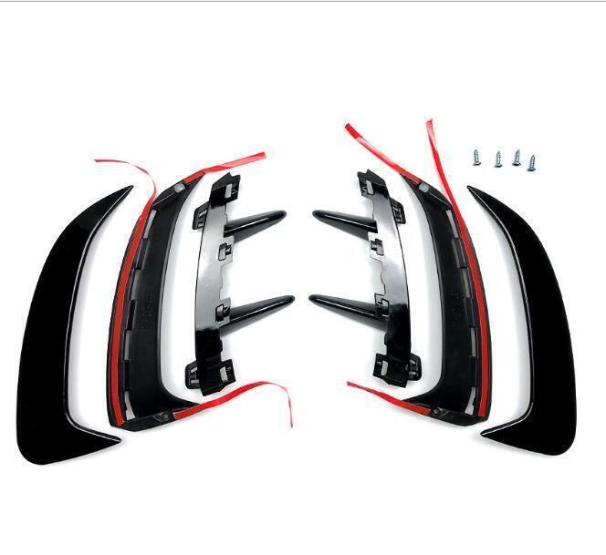 Black Rear Canard Air Vent Trim fits 2018-22 Mercedes Benz A class W177 Hatchback