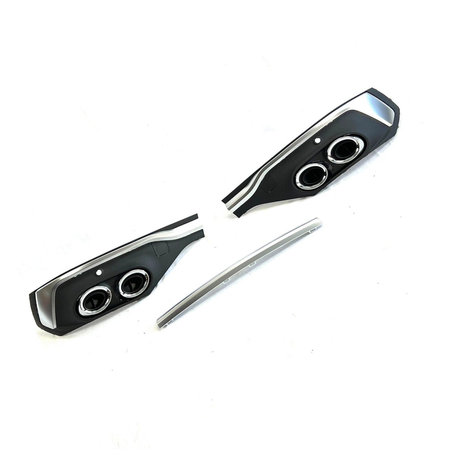 Silver Rear Bumper Diffuser Lip Kit fits Audi Q5 S Line Sport Back 2021-2023