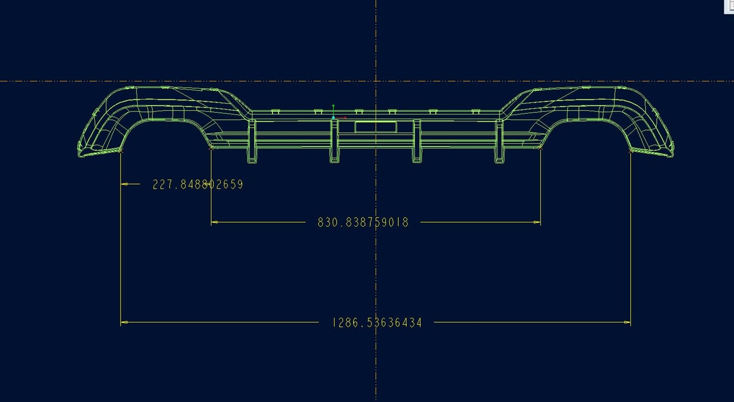 Rear Bumper Diffuser Lip +Exhaust Muffler fits MW 325i 325LI M Sport 2020 AKASAKA