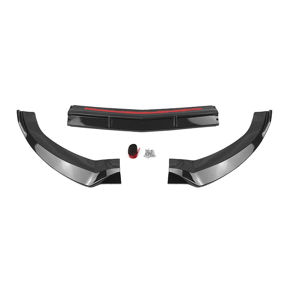 Front Bumper Spoiler Splitter fits 2015-2018 Mercedes Benz C Class W205 Sport