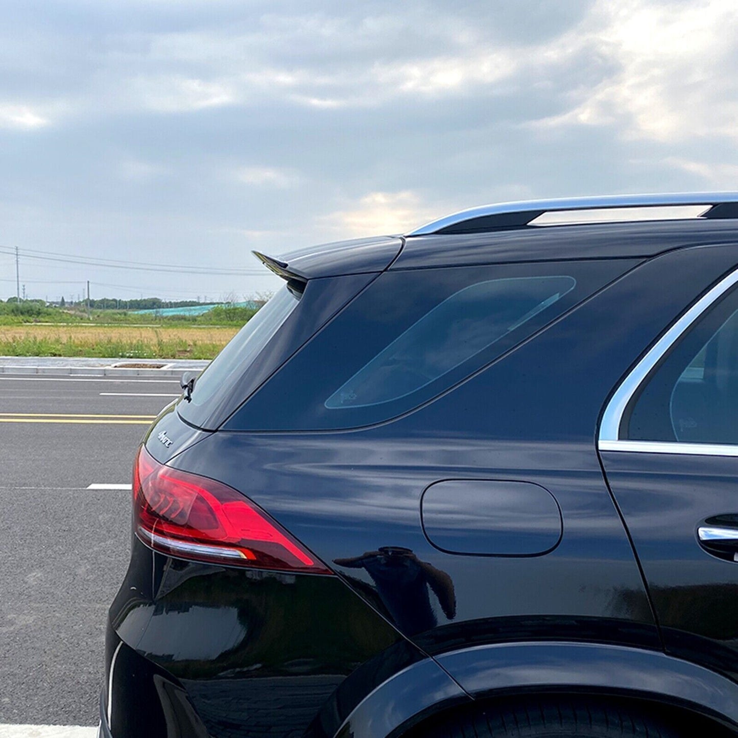 Gloss Black Rear Trunk Spoiler Lip fits Benz GLE Class W167 GLE450 GLE53 2020-23