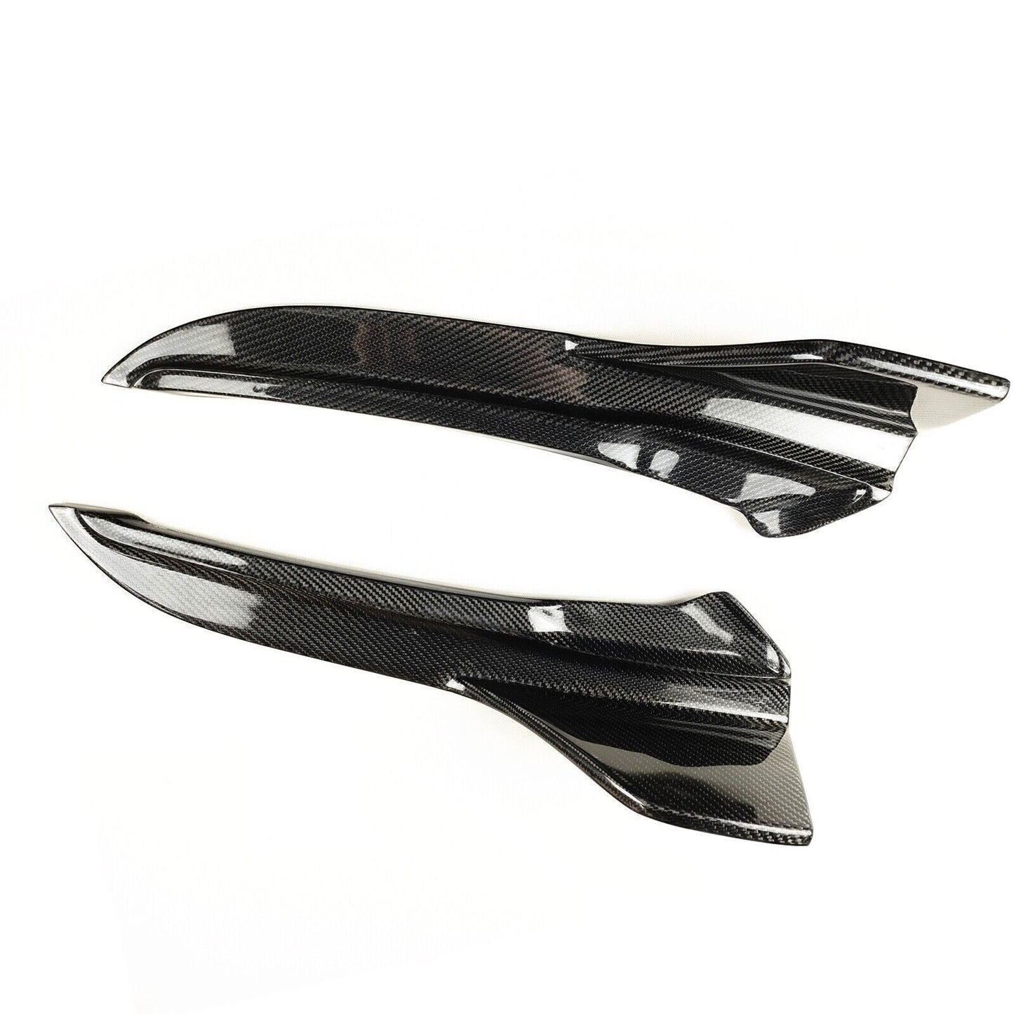 2pcs Carbon Fiber Rear Side Splitter Cover fits Lexus IS300 IS350 F Sport 2017-19