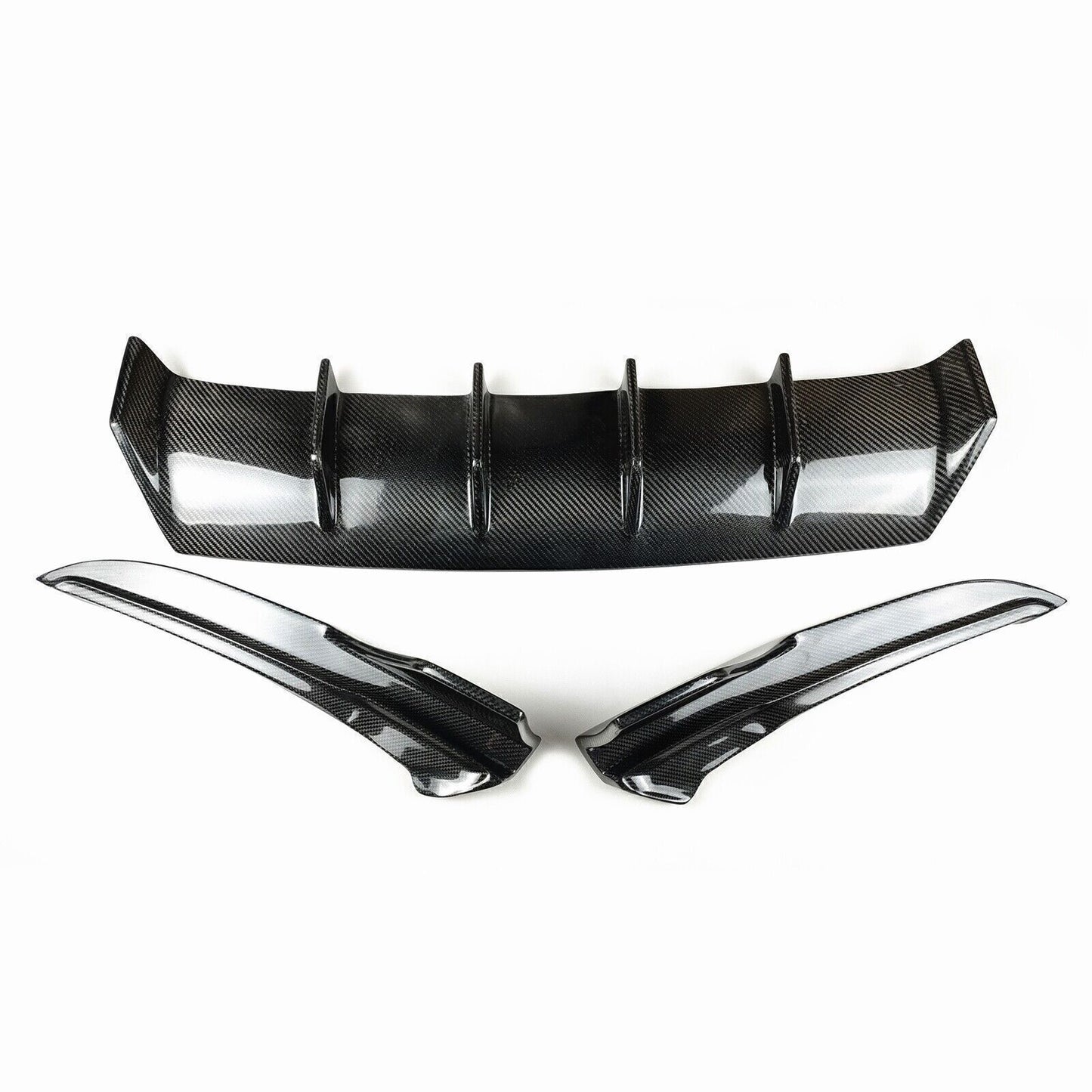 3x Rear Diffuser Trailer Cover fits 2017-2019 LEXUS IS300 IS350 F Sport Sedan