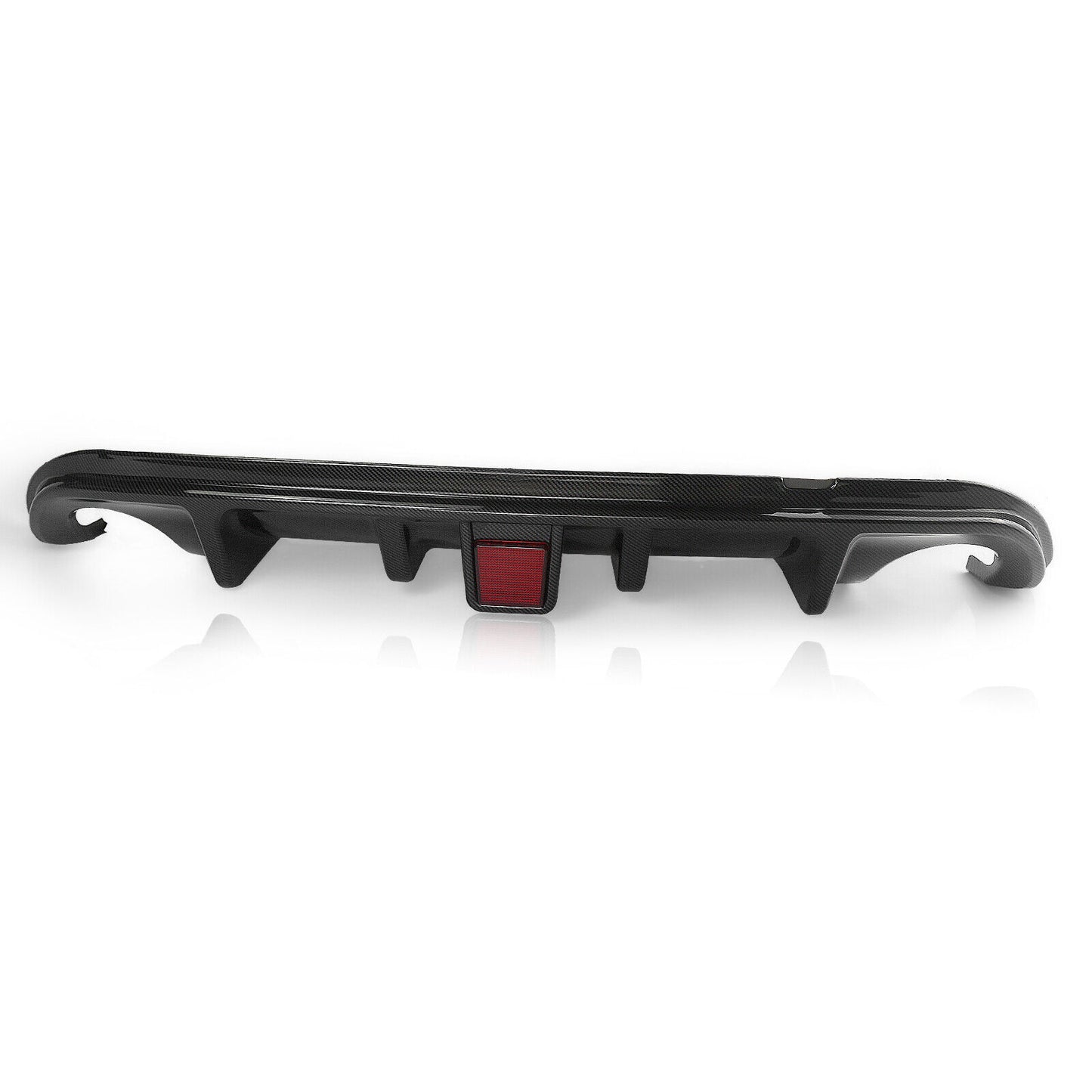 Carbon Fiber Look Rear Bumper Diffuser Lip fits Infiniti Q50 2014-17 2015 W/Light