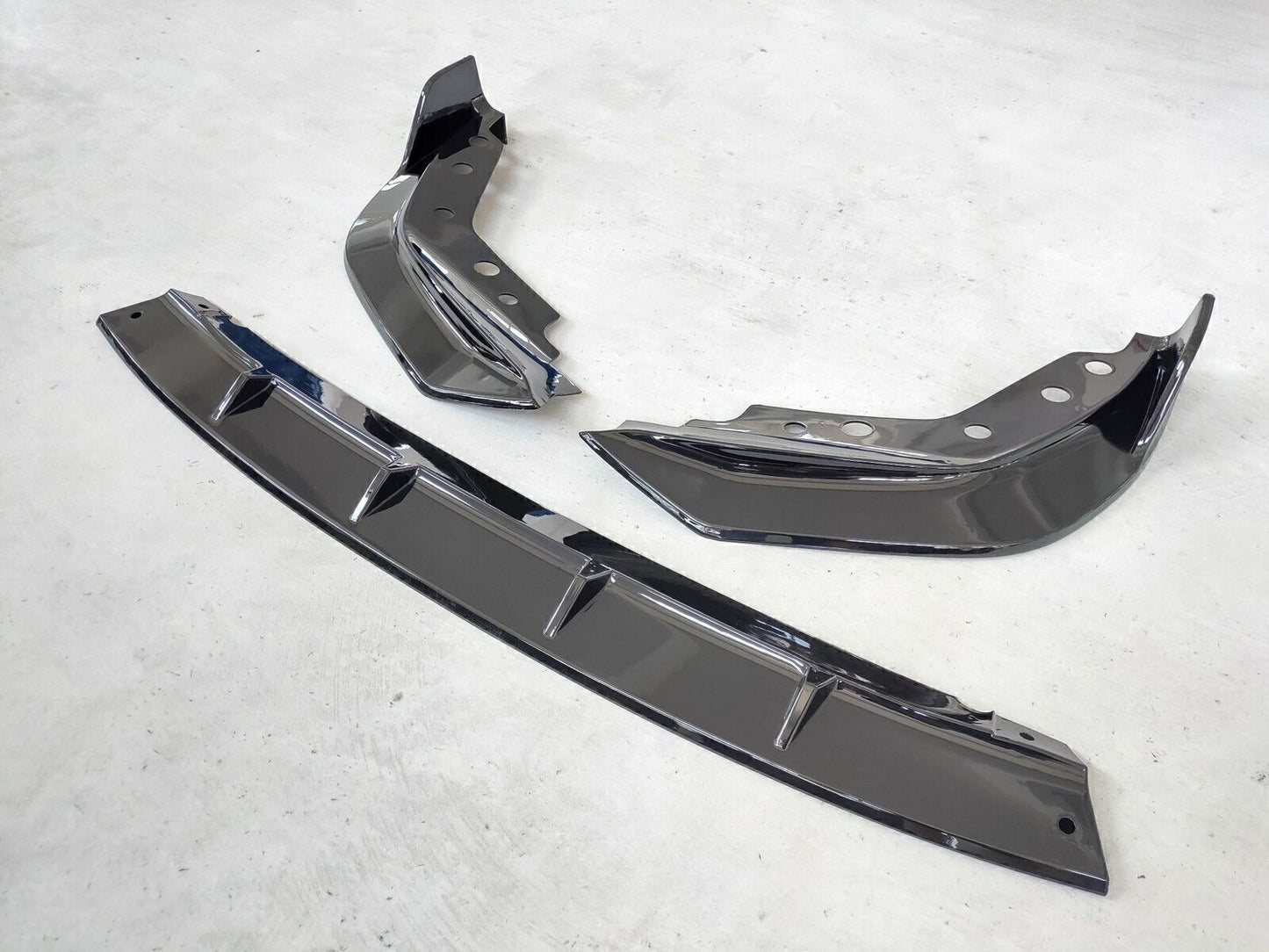 Front Bumper Spoiler Splitter Lip Kit fits 2019-2020 BMW 3 Series G20 Gloss Black