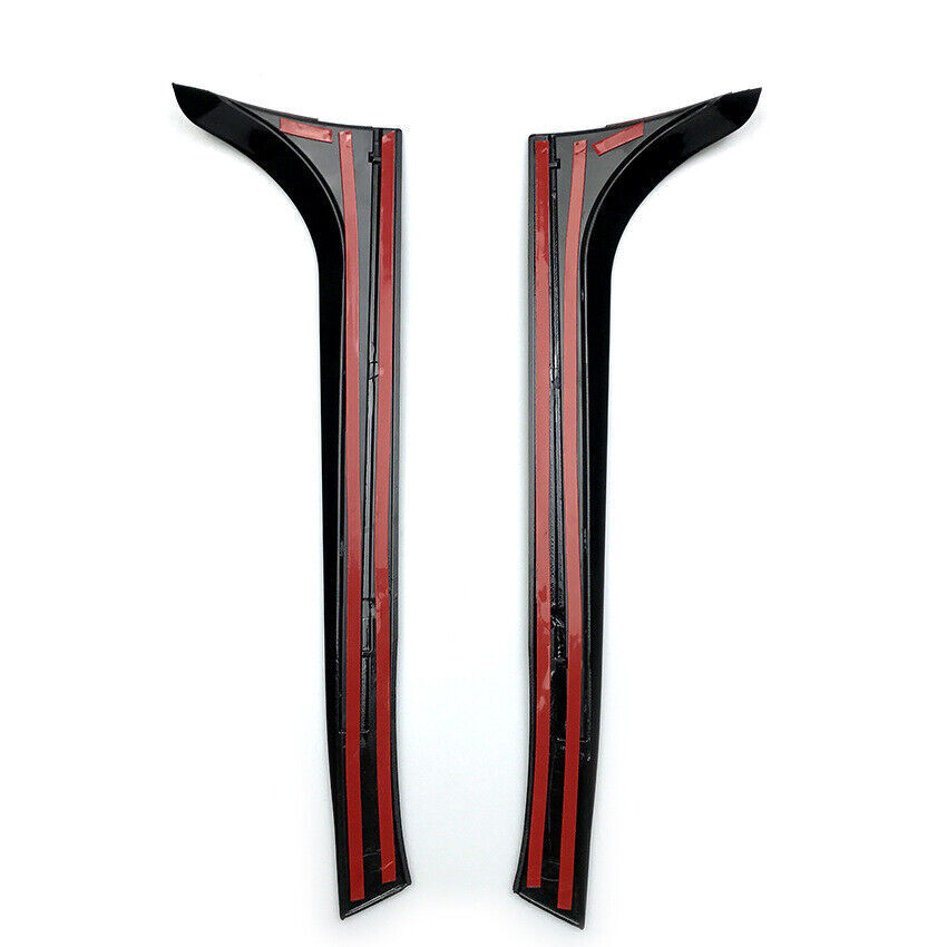 Rear Window Side Spoiler Canard Splitter fits VW Golf 6 MK6 2008-2013 2009 Black