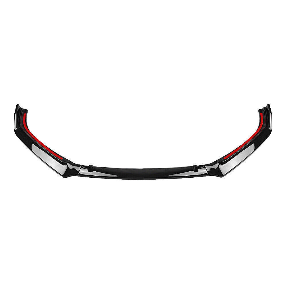 Gloss Black Front Bumper Spoiler Splitter Lip fits Honda Accord 10th JDM Sport