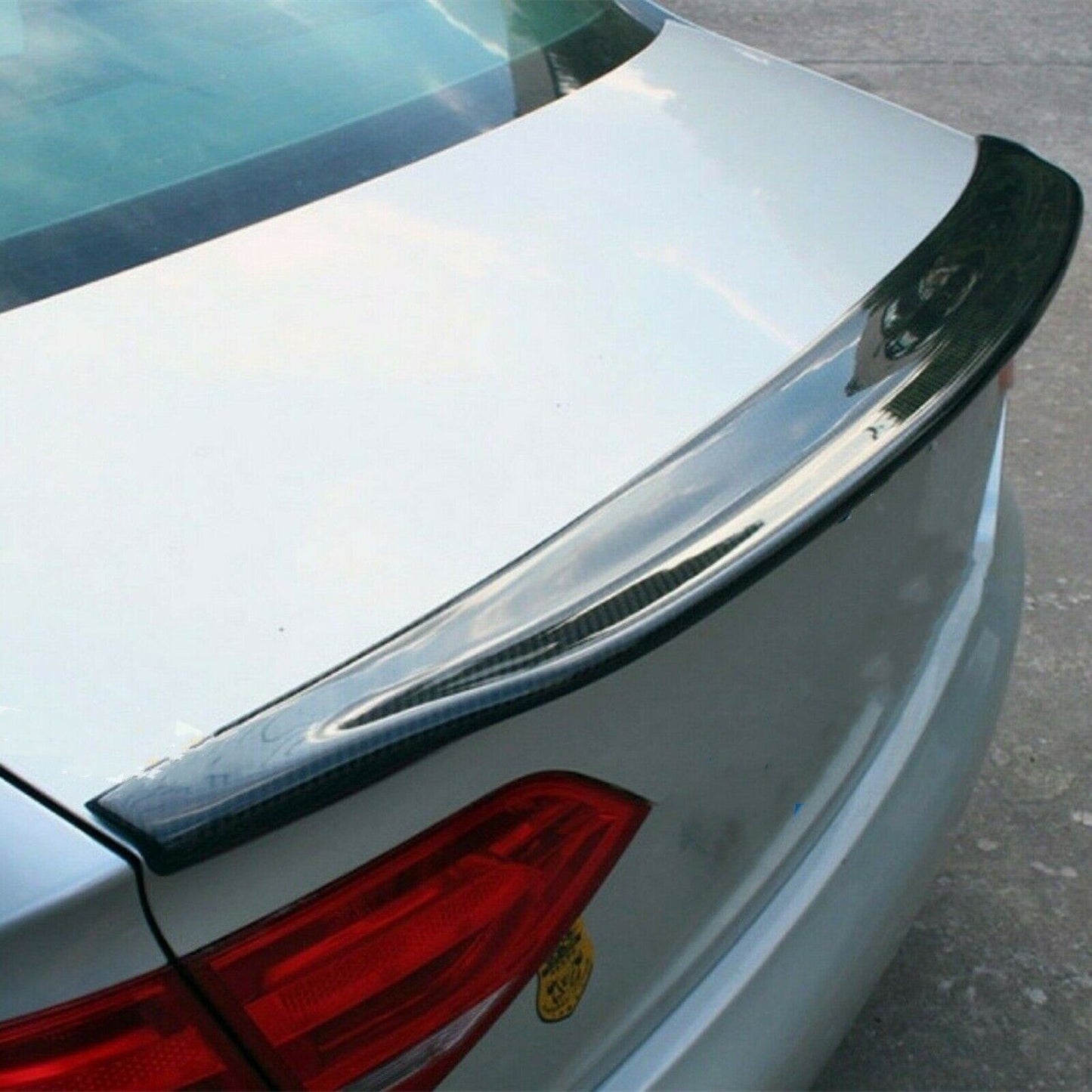 Real Carbon Fiber Rear Trunk Spoiler Wing Lip fits Audi A4 B8.5 2013-2016 2014