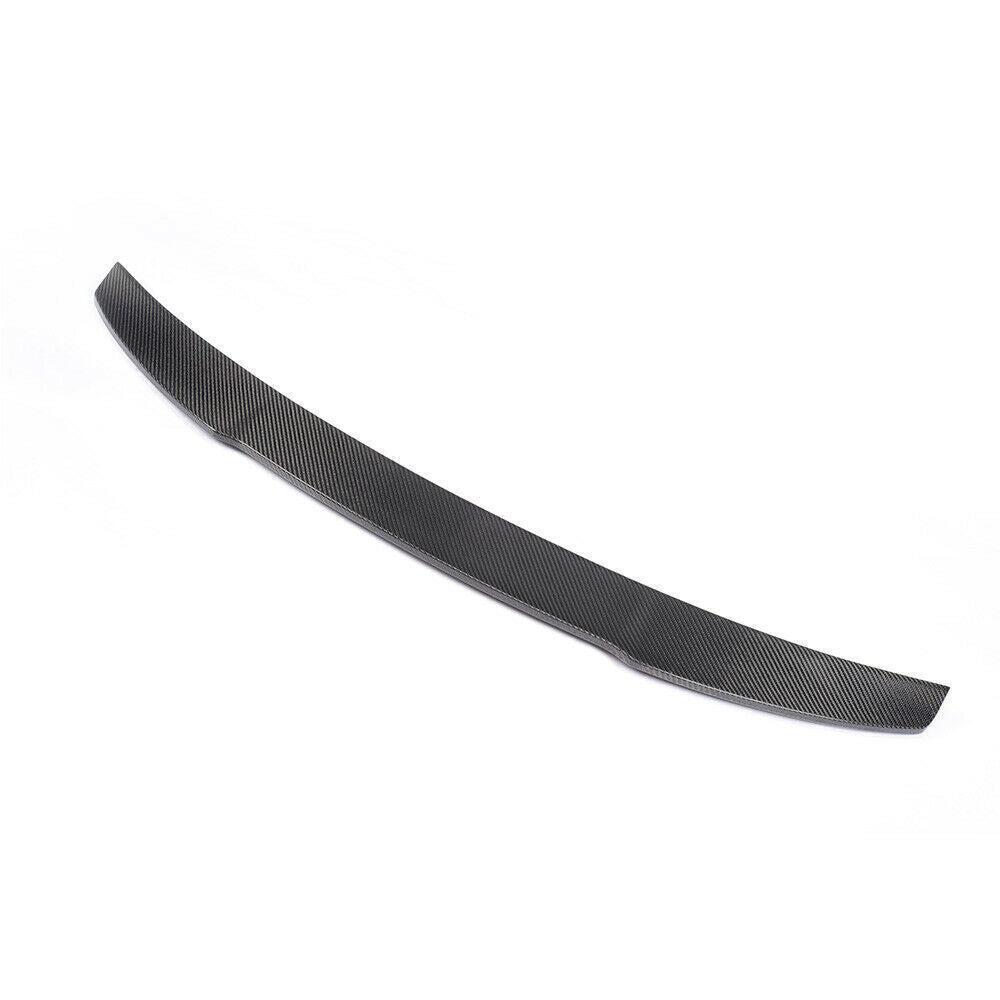 Black Carbon Fiber Rear Spoiler Wing Lip fits 2014-2019 Audi A3/S3/RS3 Sedan 4D