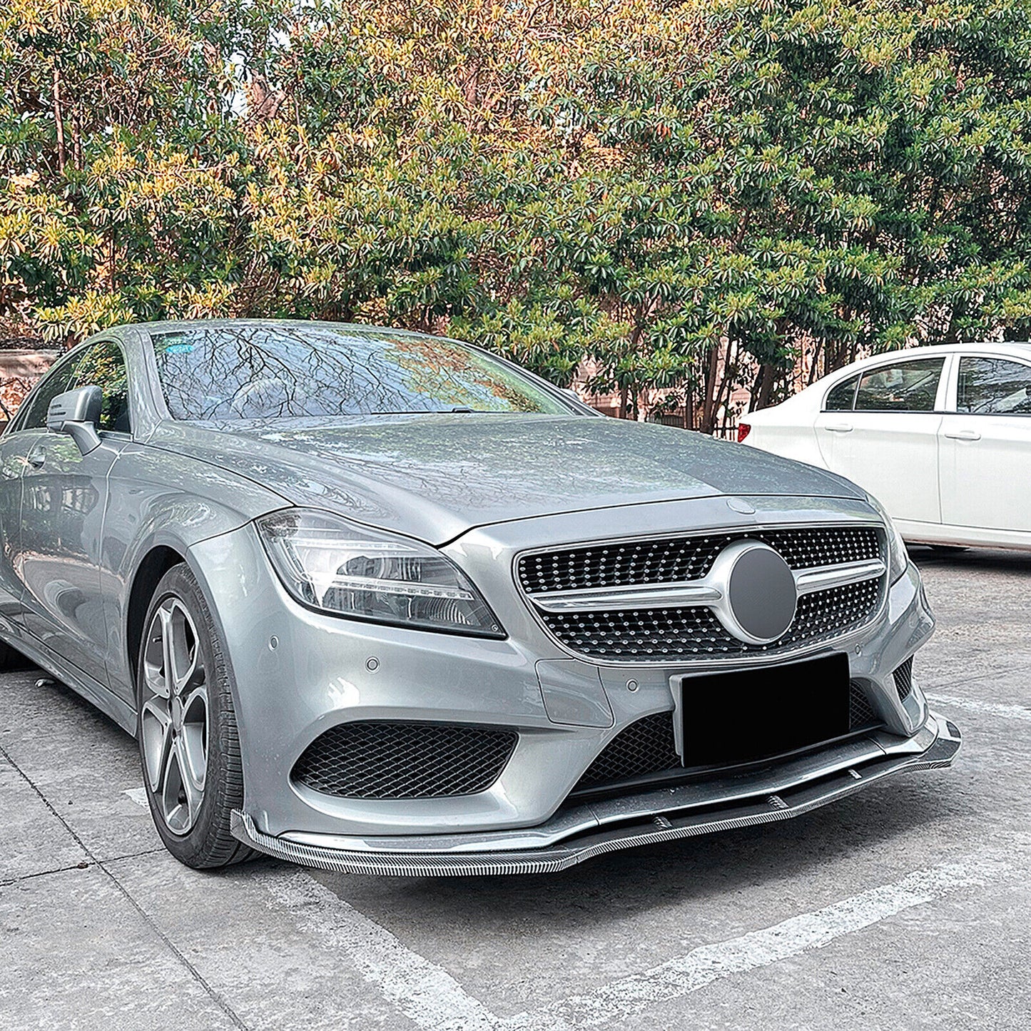 CB Look Front Spoiler Lip Bodykit fits Benz C218 X218 CLS550 CLS63 AMG 14-17 15