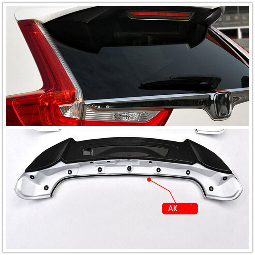 White Rear Trunk Spoiler Lip Cover fits Honda CRV 2017-2022 2018 AKASAKA UK