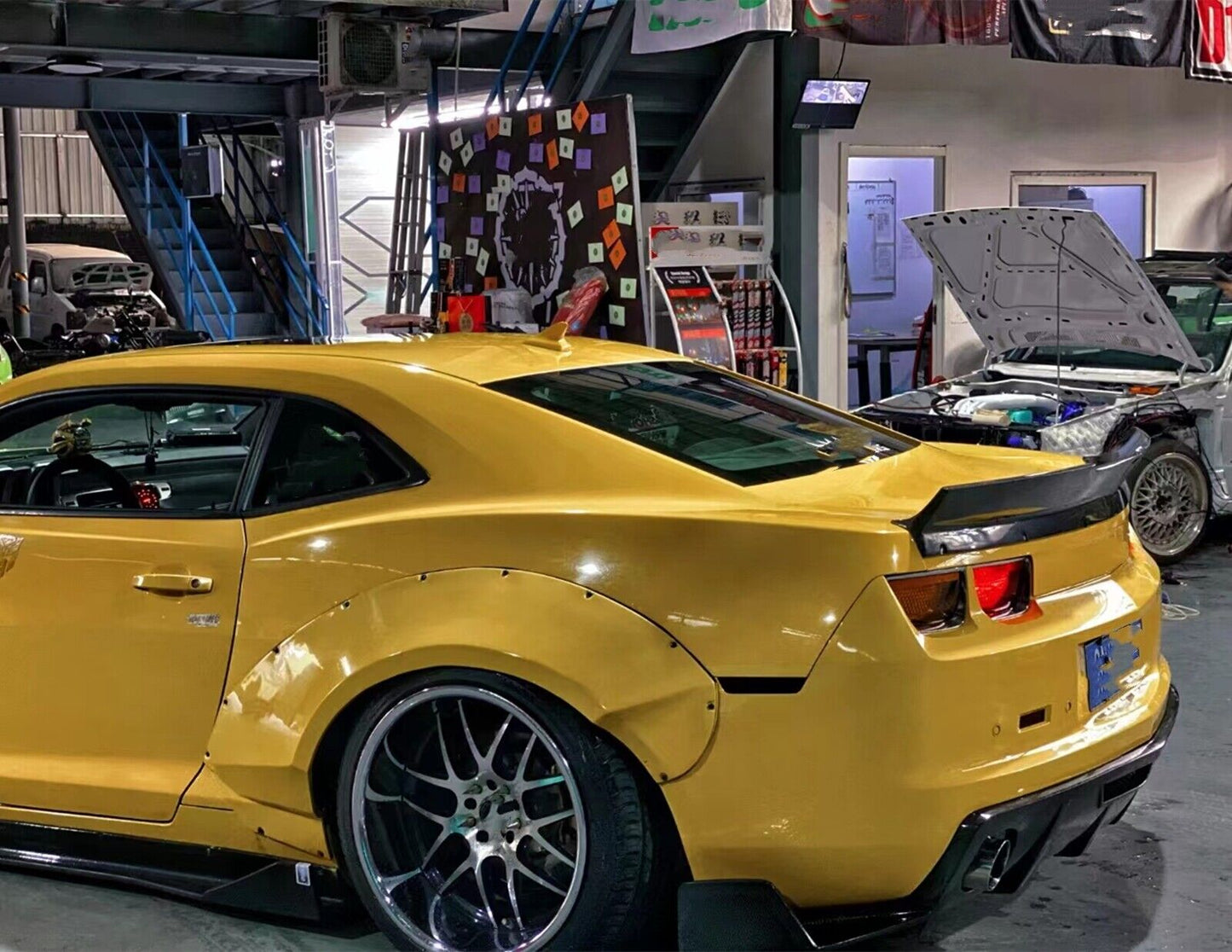 Real Carbon Fiber Rear Trunk Spoiler Lip Roof Lid fits Chevrolet Camaro 2010-2013