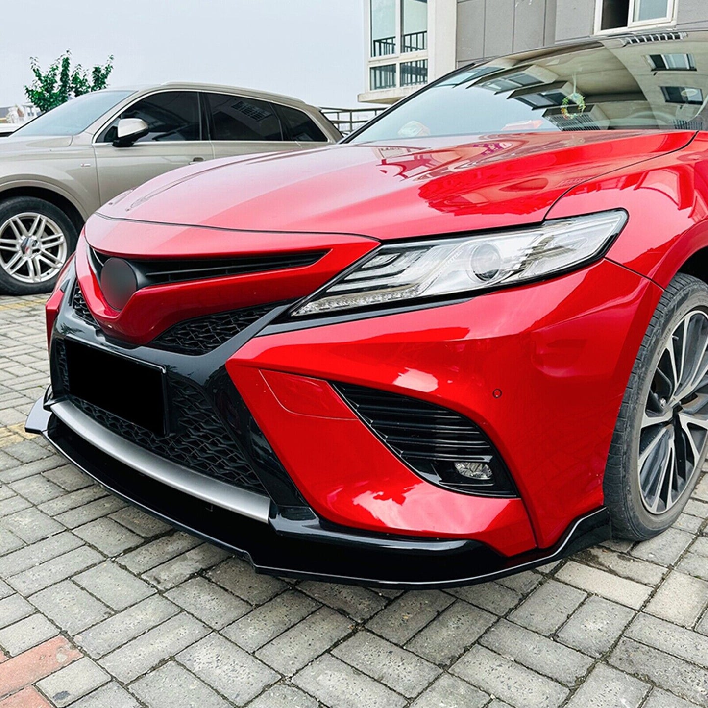 Gloss Black Front Spoiler Lip Splitter fits Toyota Camry 8th Sport 2018-2020 2019