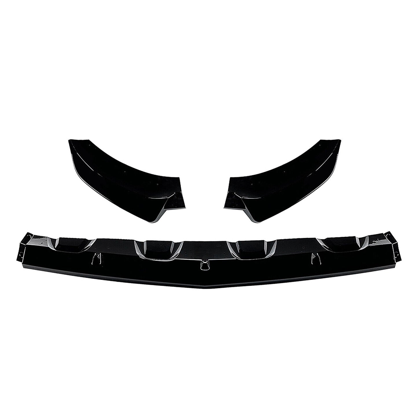 Gloss Black Front Bumper Spoiler Lip fits Mercedes Benz GLC X253 C253 2016-2019