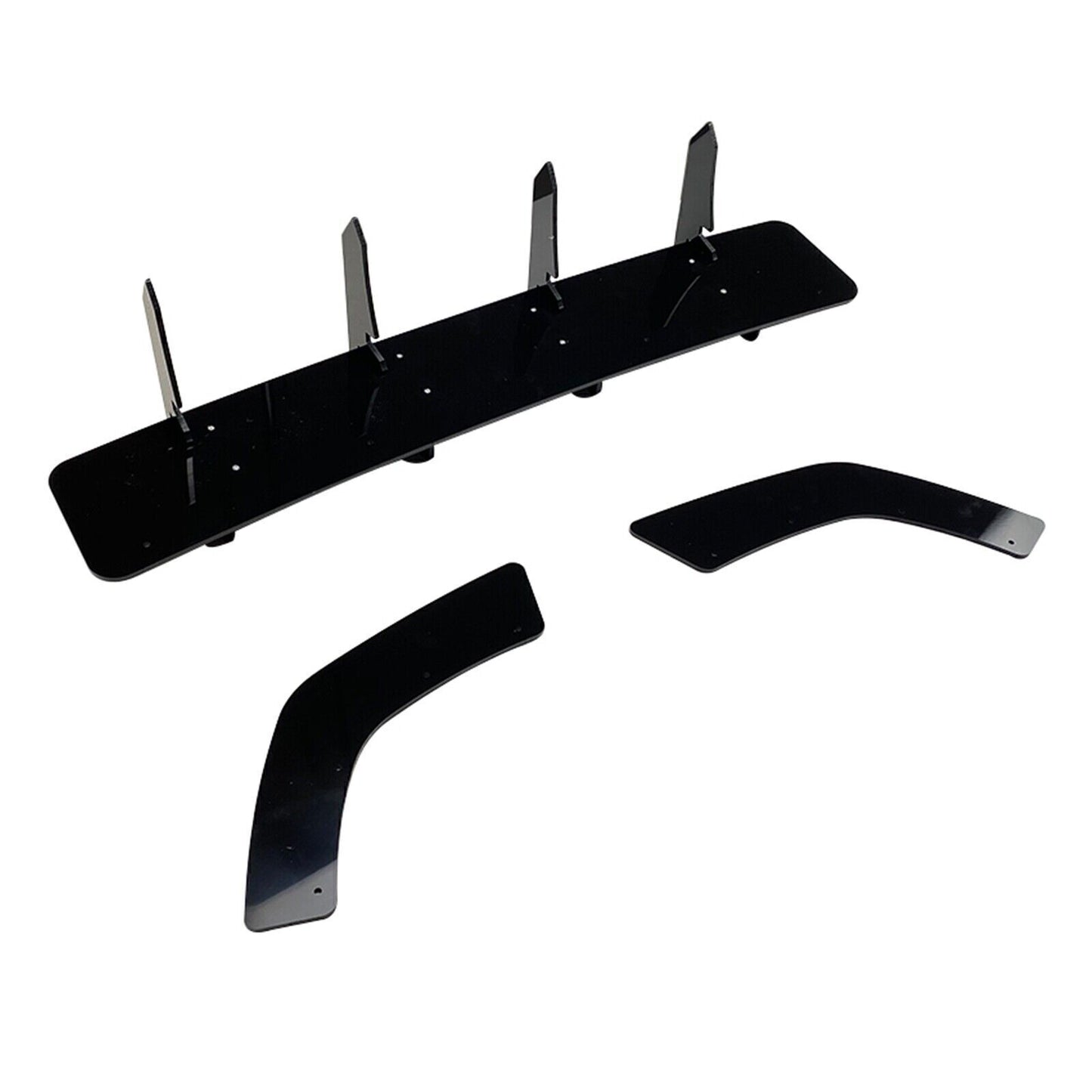 3x Rear Bumper Diffuser Lip Spoiler Kit fits Hyundai I30N Hatchback 2020-2022